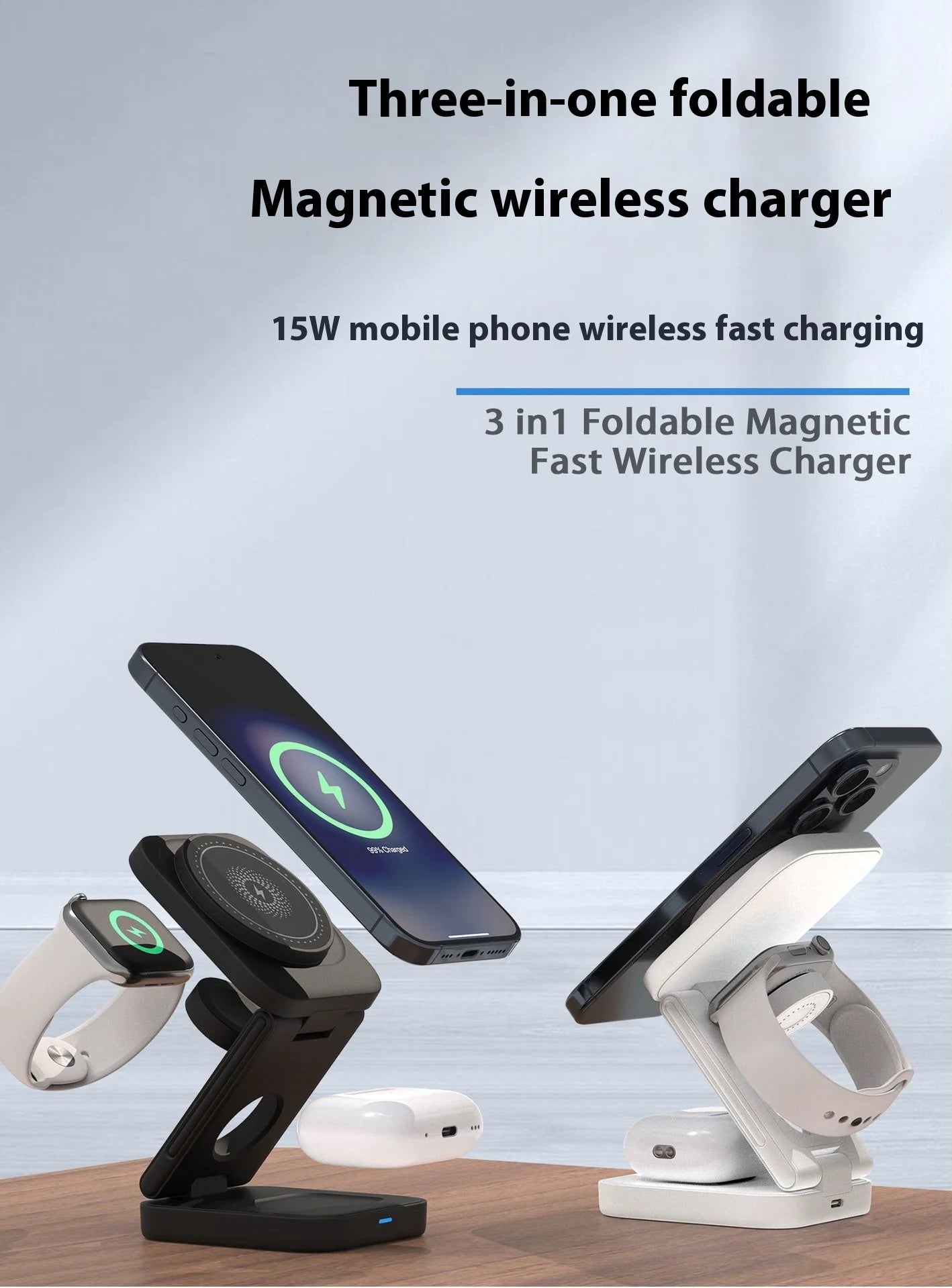 3-in-1 Foldable Wireless Charger
