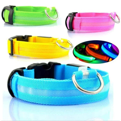 LED Light-Up Dog Collar – Waterproof, Adjustable & Ultra Bright Safety for Night Walks