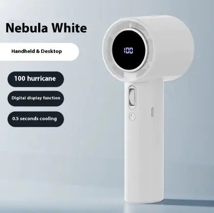 Portable Mini Handheld Fan – 6-Speed USB Rechargeable Quiet Travel Fan for Outdoor, Office, and Home Use