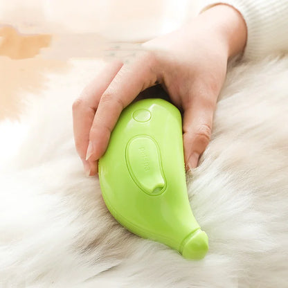 3-in-1 Banana Pet Grooming Brush – Steam, Massage & Hair Remover