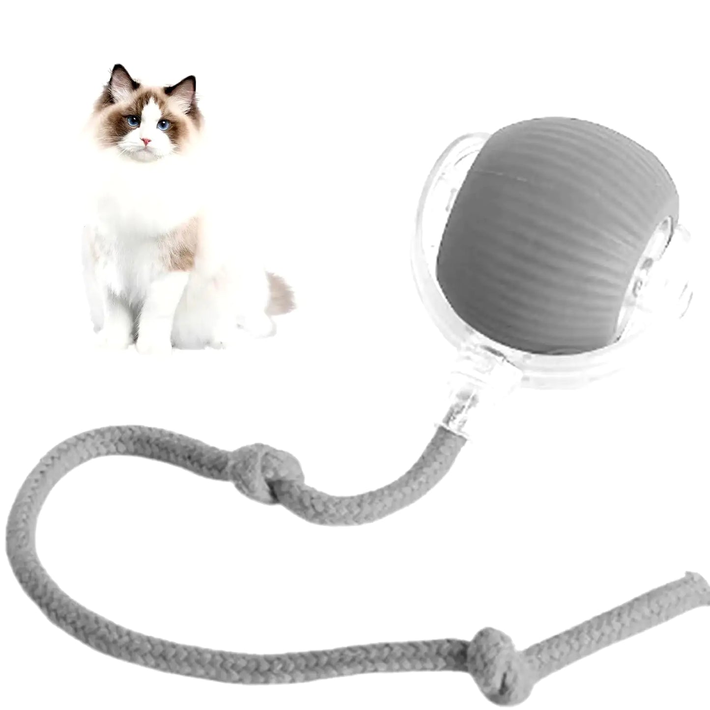 Smart AI Pet Rolling Ball 2025 – Auto-Charging Interactive Toy for Cats & Dogs (Obstacle Avoidance + 3 Play Modes)