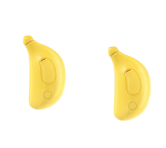 3-in-1 Banana Pet Grooming Brush – Steam, Massage & Hair Remover